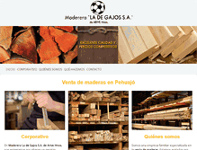 Tablet Screenshot of madereraladegajos.com